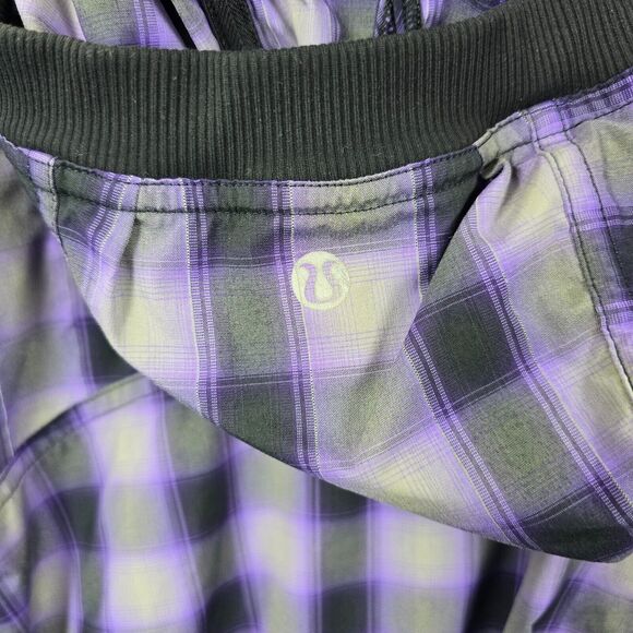 Lululemon Athletica Women's Purple Black Run Reflective Jacket With Hood Size 6 - Picture 7 of 12